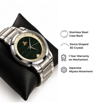 H'OURS MH15 | Men's Watch | Silver Bracelet | Quartz