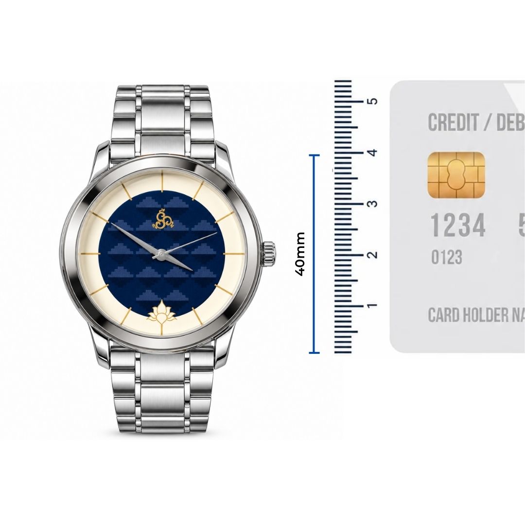 H'OURS MH15 | Men's Watch | Silver Bracelet | Quartz