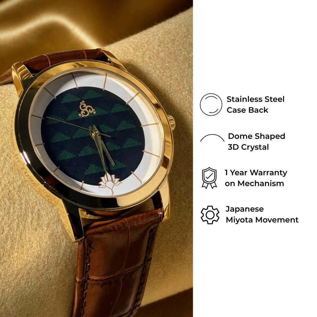H'OURS MH15 | Men's Watch | Classic Leather Strap| Quartz Movement