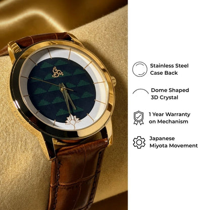 H'OURS MH15 | Men's Watch | Classic Leather Strap| Quartz Movement