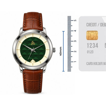 H'OURS MH15 | Men's Watch | Classic Leather Strap| Quartz Movement