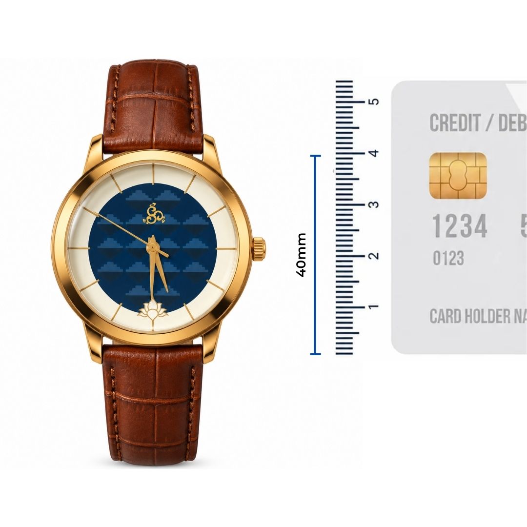 H'OURS MH15 | Men's Watch | Classic Leather Strap| Quartz Movement
