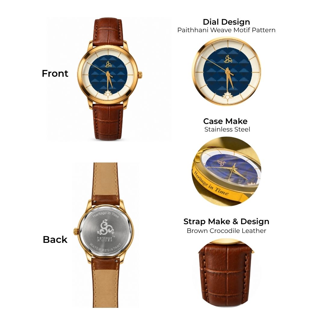 H'OURS MH15 | Men's Watch | Classic Leather Strap| Quartz Movement