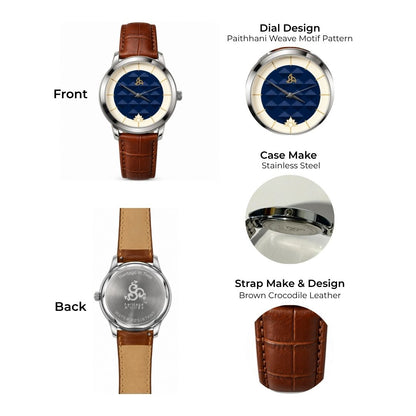 H'OURS MH15 | Men's Watch | Classic Leather Strap| Quartz Movement