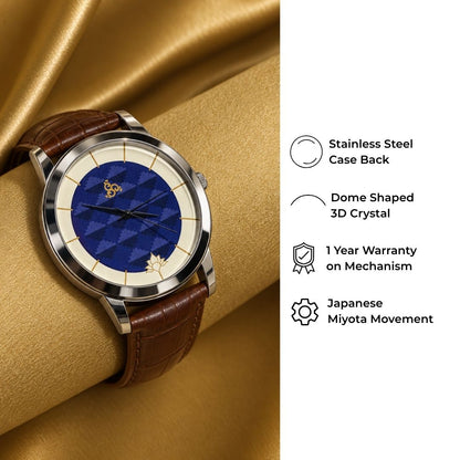 H'OURS MH15 | Men's Watch | Classic Leather Strap| Quartz Movement