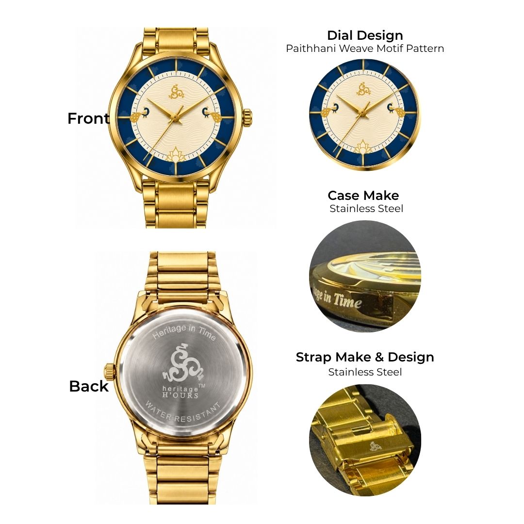 H'OURS MH15 OG | Stainless Steel Strap | Men's Watch | Quartz Movement