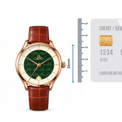 H'OURS MH15 2.0 | Women's Watch | Quartz Movement | Classic Leather