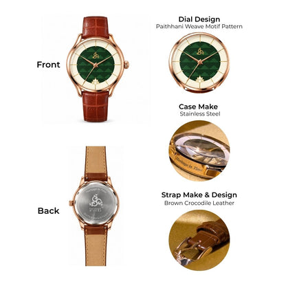 H'OURS MH15 2.0 | Women's Watch | Quartz Movement | Classic Leather