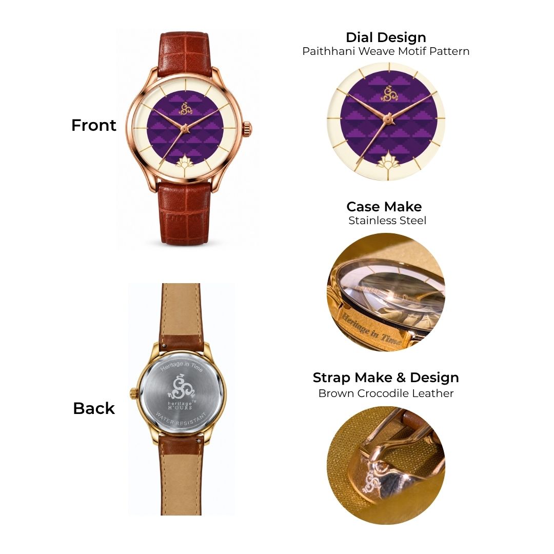 H'OURS MH15 2.0 | Women's Watch | Quartz Movement | Classic Leather