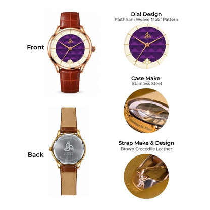 H'OURS MH15 2.0 | Women's Watch | Quartz Movement | Classic Leather