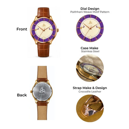 H'OURS MH15 2.0 | Women's Watch | Quartz Movement | Classic Leather