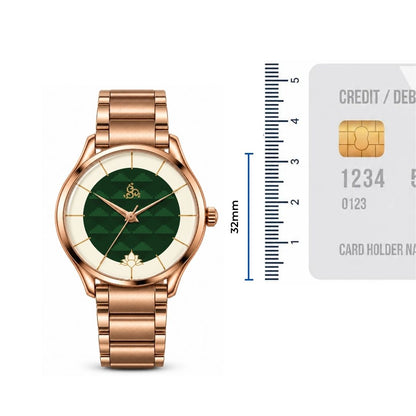 H'OURS MH15 2.0 | Women's Watch | Quartz Movement | Rose Gold