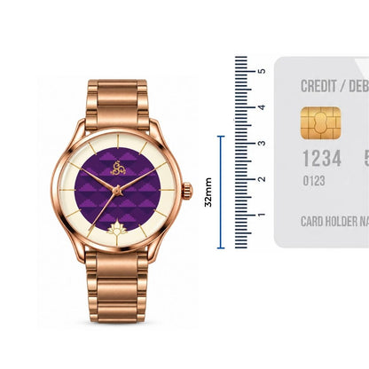 H'OURS MH15 2.0 | Women's Watch | Quartz Movement | Rose Gold