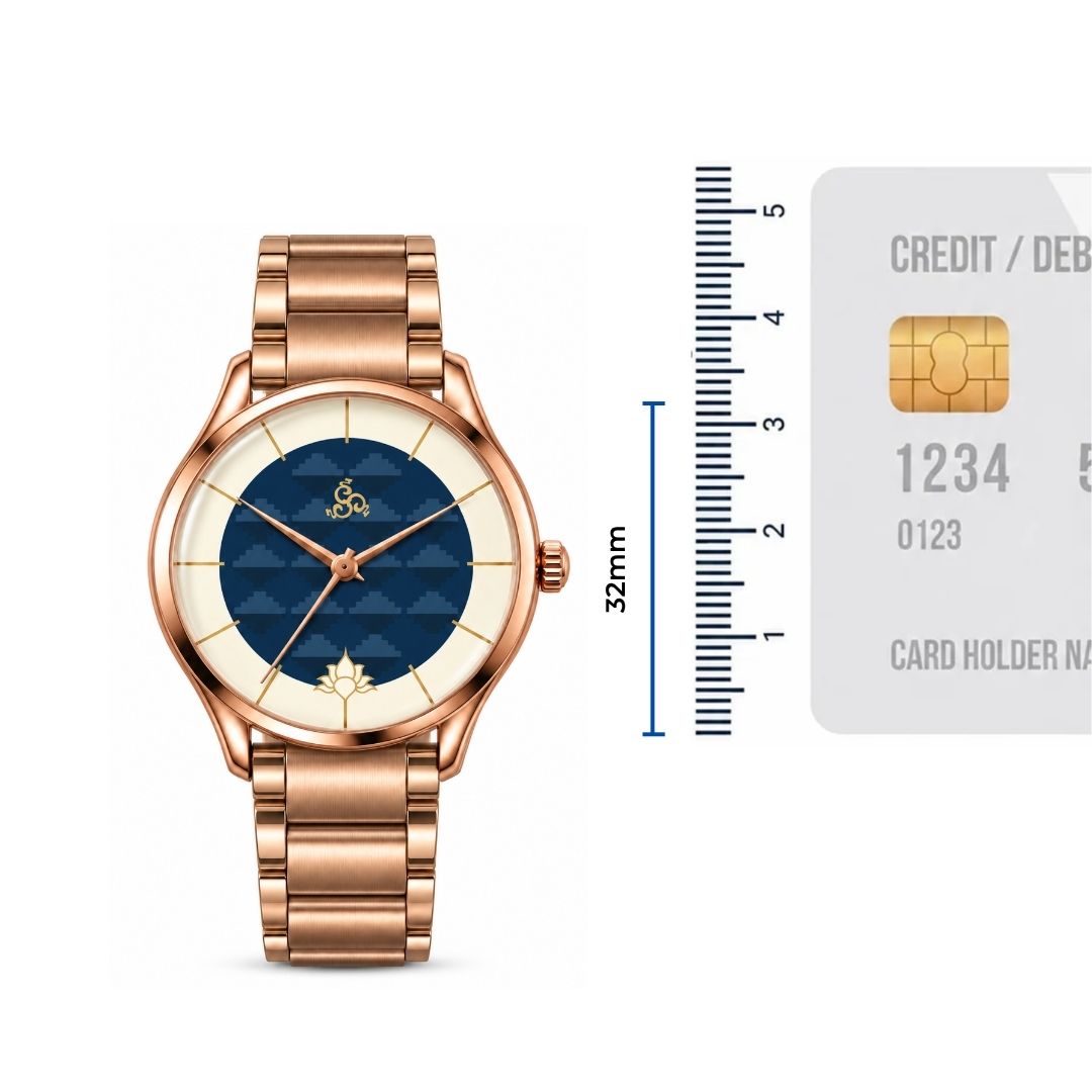 H'OURS MH15 2.0 | Women's Watch | Quartz Movement | Rose Gold