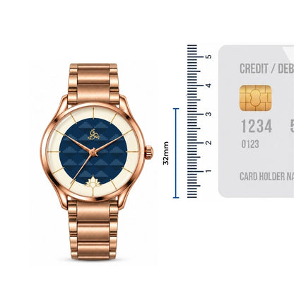 H'OURS MH15 2.0 | Women's Watch | Quartz Movement | Rose Gold