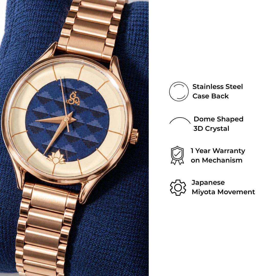 H'OURS MH15 2.0 | Women's Watch | Quartz Movement | Rose Gold
