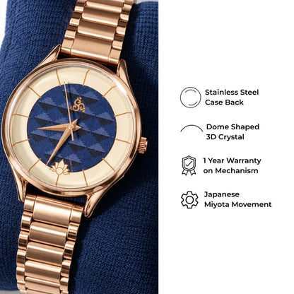 H'OURS MH15 2.0 | Women's Watch | Quartz Movement | Rose Gold