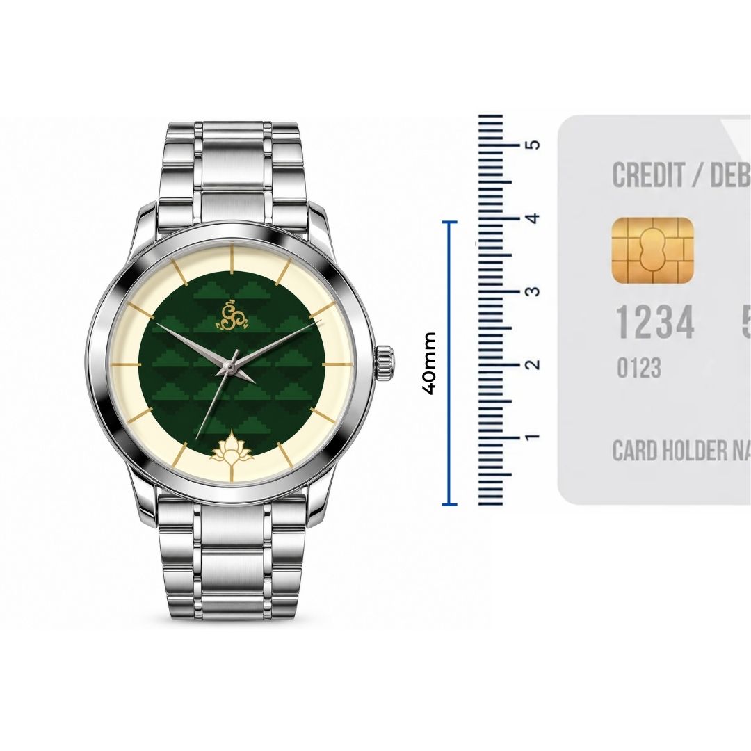H'OURS MH15 | Men's Watch | Silver Bracelet | Quartz