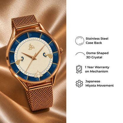 H'OURS MH15 OG | Women's Watch | Quartz Movement | Mesh Belt