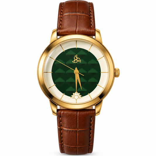 H'OURS MH15 | Men's Watch | Classic Leather Strap| Quartz Movement