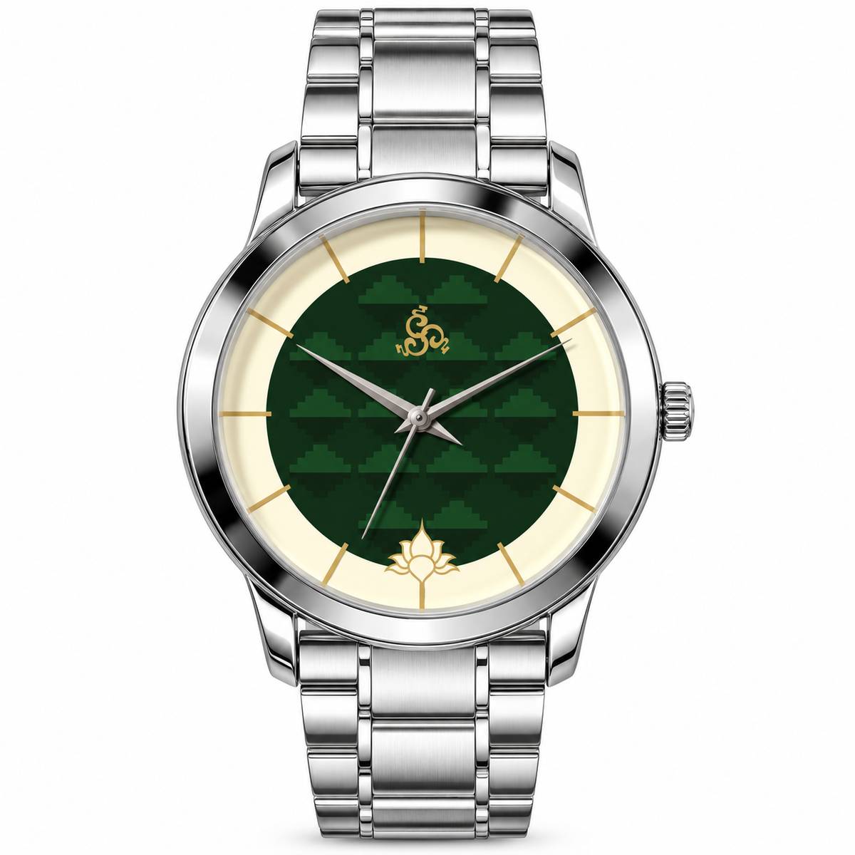 H'OURS MH15 | Men's Watch | Silver Bracelet | Quartz