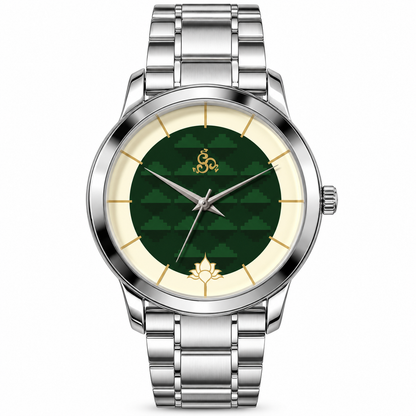 H'OURS MH15 | Men's Watch | Silver Bracelet | Quartz